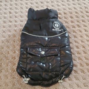 Silver Paw dog puffer jacket